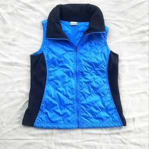 Blue columbia vest.